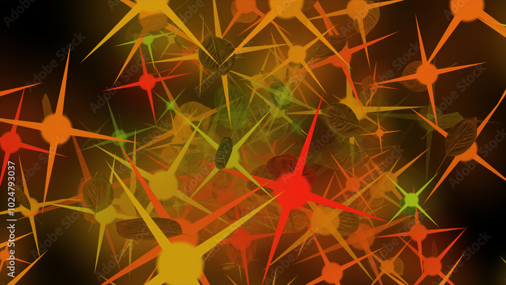 Poster abstract bokeh background design. background of multi-colored stars. abstract background pattern.