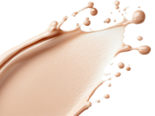 Creamy splash wave for beauty and skincare design