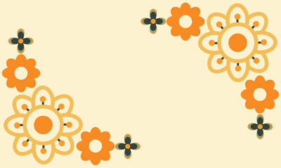 beautiful flower petal background with copy space