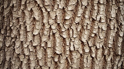 Close-up texture of rough tree bark with natural brown and gray tones.