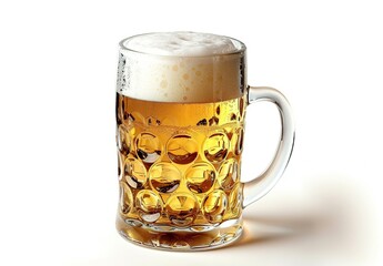 glass of beer isolated