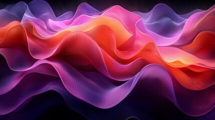 Obraz premium Colorful abstract waves background in a seamless loop, perfect for websites, presentations, or any project that needs a touch of modern elegance