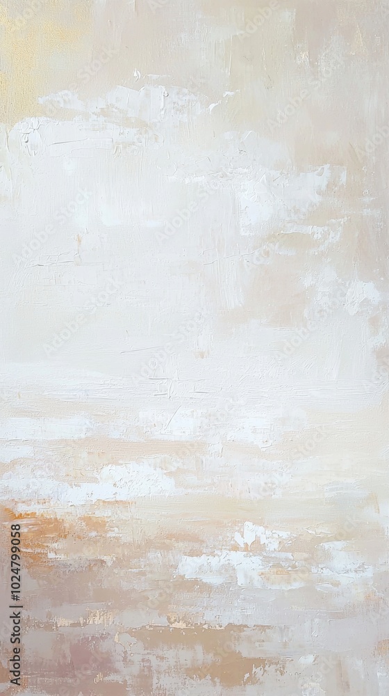 Poster create mesmerizing abstract art with white and gold paint blending on canvas, adding elegance and st