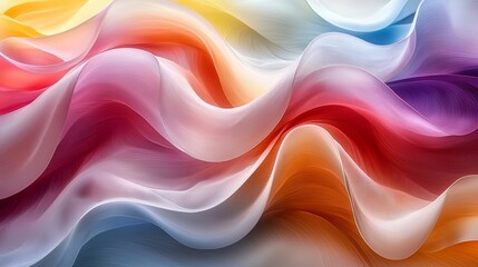 Obraz premium Flowing colorful lines create a vibrant abstract background perfect for stylish decor or digital projects. Let your imagination soar with this modern, creative artwork