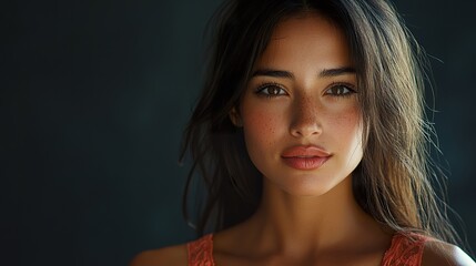 Fototapeta premium Colombian Woman in Contemporary Fashion