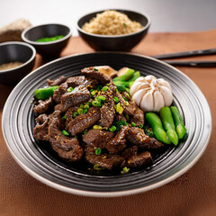 Black Pepper Beef with Garlic Delight
