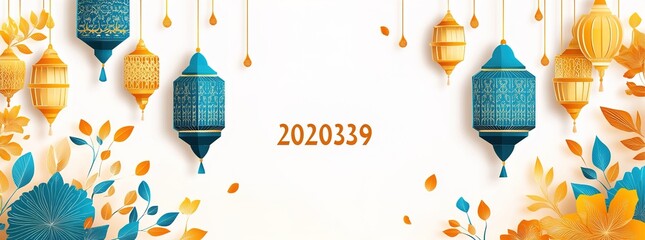 Holy Ramadan Kareem moon. Month of fasting for Muslims.illustration