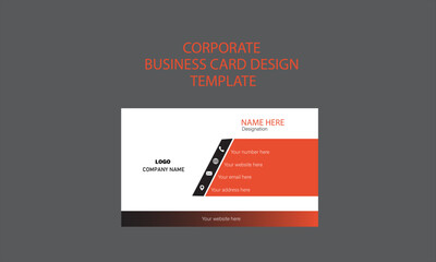 Creative modern minimal name card and business card template design 