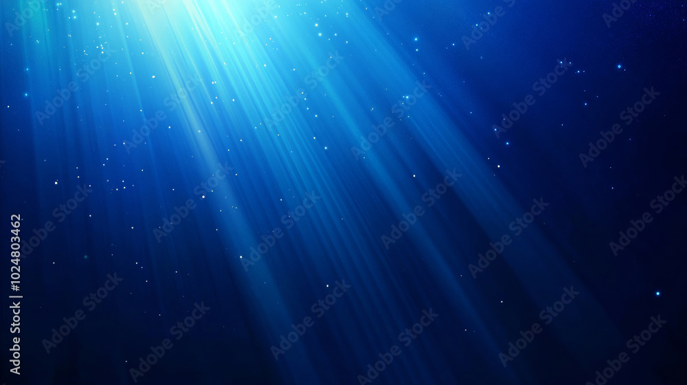Wall mural 3d radiation light aurora rays gradient blue stripes texture abstract web ppt technology background