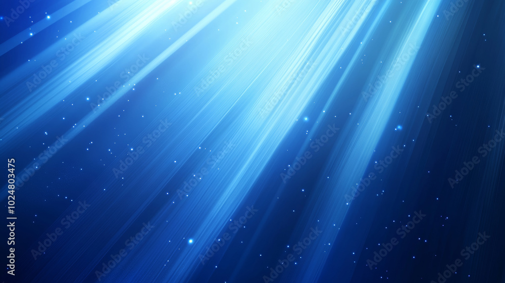 Wall mural 3d radiation light aurora rays gradient blue stripes texture abstract web ppt technology background