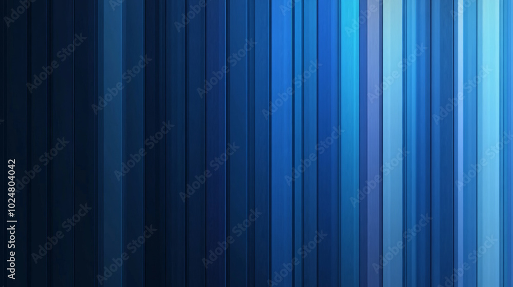 Wall mural 3d vertical gradient blue stripes texture spectrum abstract web ppt background wallpaper