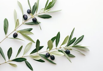 branch with olives