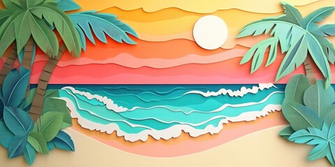 Playta beach scene featuring soft sand and gentle waves in a serene environment, Tranquil beach landscape with soft sand and gentle waves