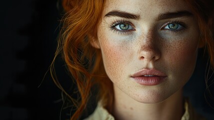Fototapeta premium Irish Woman in Traditional Attire