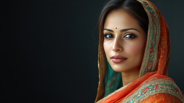 Elegant Bangladeshi Woman in Traditional Attire