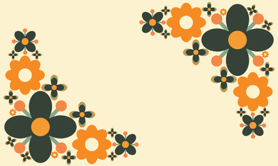 beautiful flower petal background with copy space