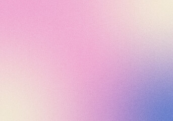 Grainy noisy poster background, pink light blue cream color wave backdrop abstract header banner design