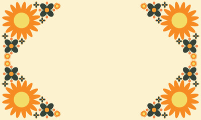 beautiful flower petal background with copy space