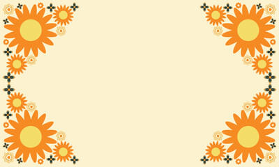 beautiful flower petal background with copy space