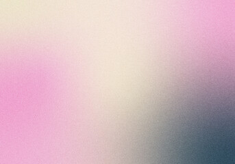 Grainy noisy poster background, pink light blue cream color wave backdrop abstract header banner design