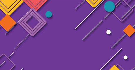 Abstract Geometric Background in Vibrant Colors