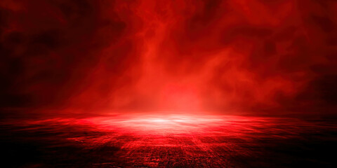 Obraz premium A red background with a red spot in the middle