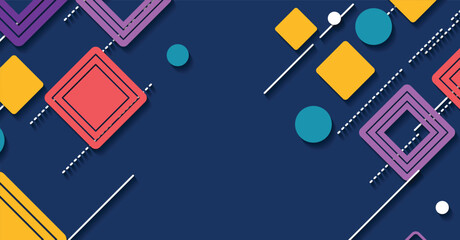Abstract Geometric Background in Vibrant Colors