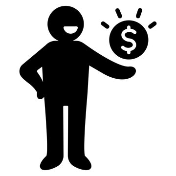 recommend clip art: businessman with dollar symbol