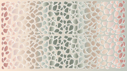 soft pink and pale green mosaic pattern vector illustration. Mosaic pebble stone pattern.	