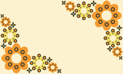 beautiful flower petal background with copy space