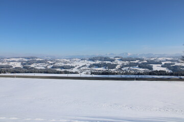 beautyful winter landscape with great view on snowy mountains