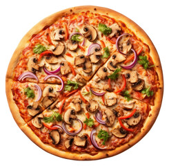 PNG Pizza food transparent background vegetable.