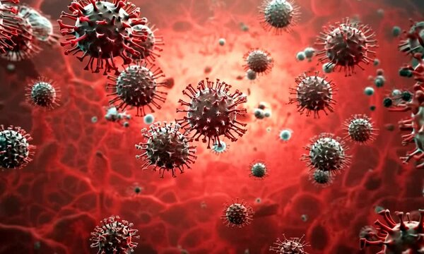 3d rendered illustration of a virus