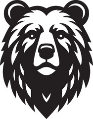Bear head silhouette