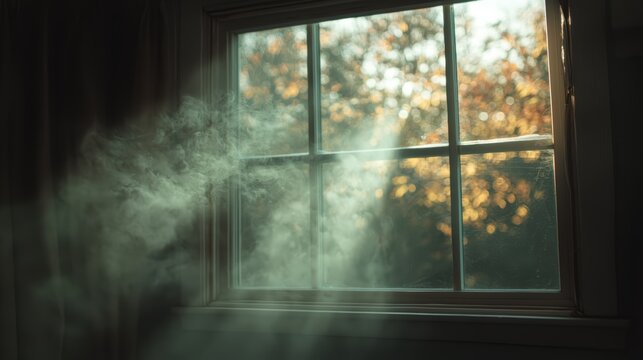 Haunted mirror collection with motion sensor ghost appearances and flickering light effects