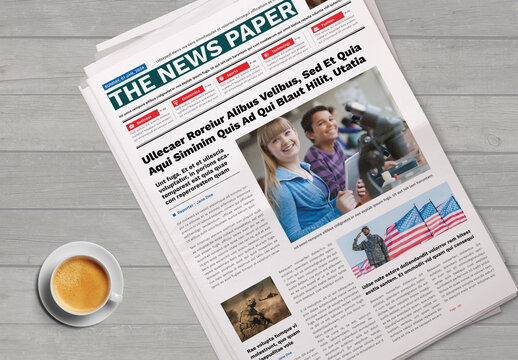 Newspaper Template Layout
