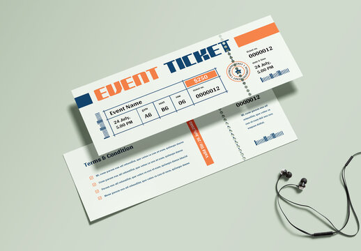 Event Ticket Layout