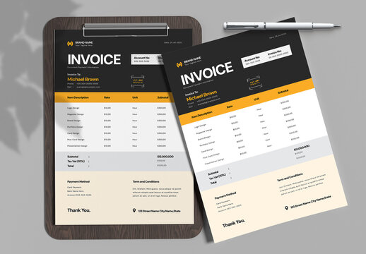 Invoice Design Layout