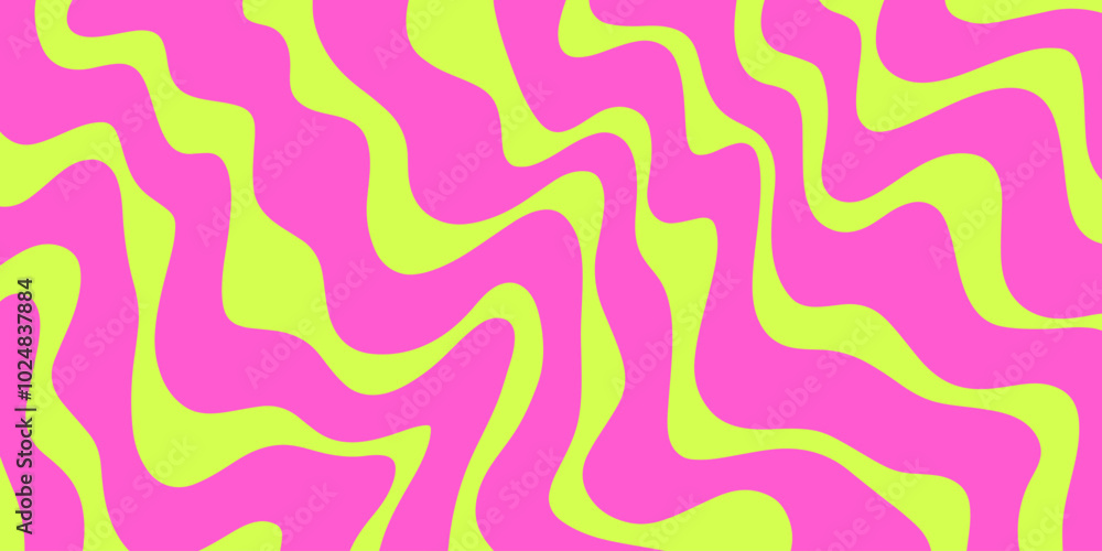 Aufkleber psychedelic trippy y2k retro background vector design. groovy abstract hippie pattern. cool geometri