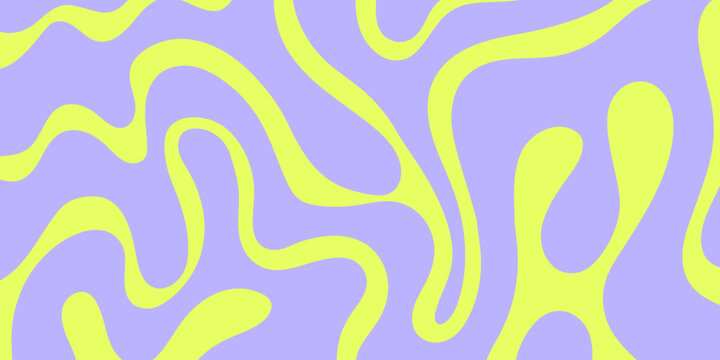 Psychedelic trippy y2k retro background vector design. Groovy abstract hippie pattern. Cool geometric wave texture.