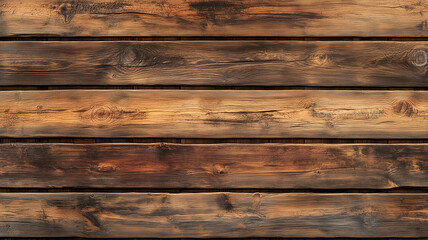 Obraz premium Old wooden tight planks background or texture. Wood seamless pattern. 