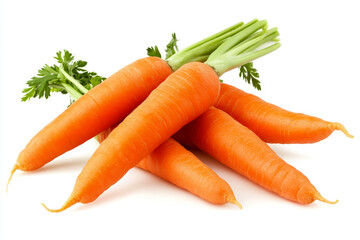 carrots isolated on white