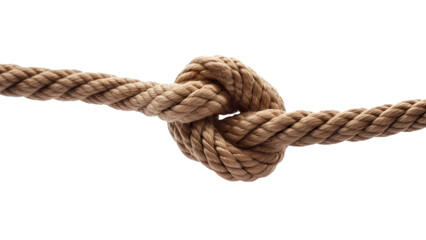 PNG Rope knot white background durability.