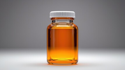 Glass Bottle with Liquid