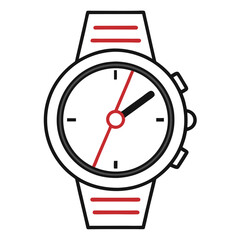 Minimalist Watch Line Art.