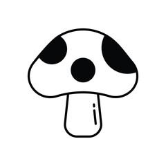Mushroom vector icons stock illustration