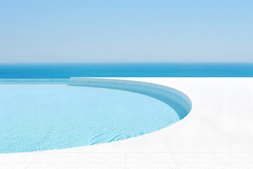 Backyard Pool with Rounded Edges and Green Grass | Ideal Outdoor Retreat for Relaxation and Leisure