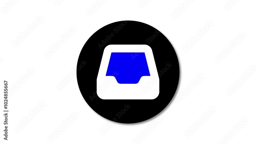 Poster mail box or smart feedback inbox. box generic icon.