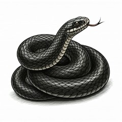 A sketch of a snake.