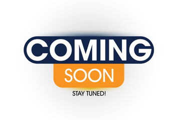 modern coming soon poster with stay tuned message